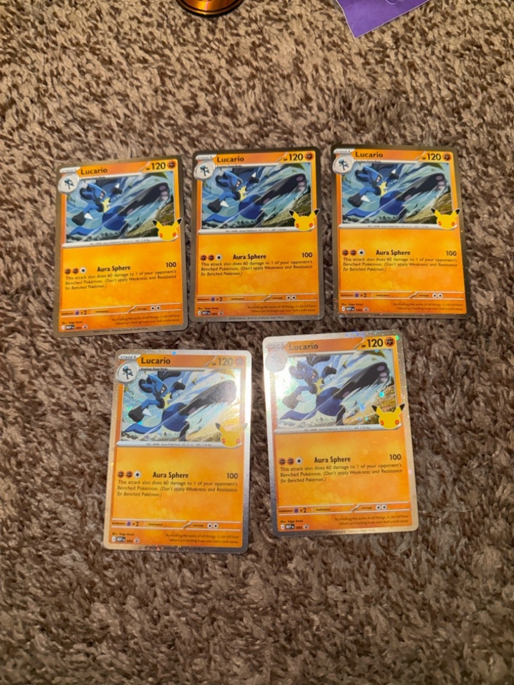 5 Lucario 095 Promo Card - Pokemon 30th Celebration